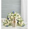 Express your heartfelt condolences with a beautiful floral tribute. Our blue and