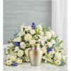 Express your heartfelt condolences with a beautiful floral tribute. Our blue and