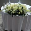 Beautiful white roses, daisies, alstroemeria stuck and other fillers 2 feet long
