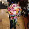 Beautiful whimsical cascade of light bright  summer colors of pink, blush
