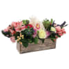 Cheer up that special recipient with this colorful arrangement of seasonal blooms