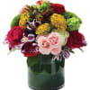 Create a moment your recipient will always admire! This cheerful flower arrangement