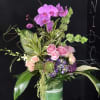 contemporary  garden mix with orchids
