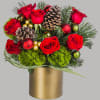 Make them merry with this sweet arrangement! Send a ray of shining