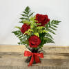 &quot;Timeless Trio&quot; features a small vase with lush greenery, elegantly showcasing three