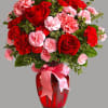Fan the flames of love with this sizzling array of red roses