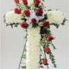 
The Floral Cross Easel is a symbol of love and faith to
