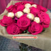 Introducing new arrival! Roses and chocolates, arranged together in one stunning bouquet!