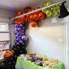 Beautiful half moon shaped decoration, various designs, colors and types, without flowers.