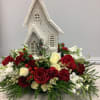 Mixed seasonal flowers with assorted church