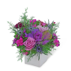 This artistic flower design will brighten anyone&rsquo;s day! Mulberry Wishes contains roses
