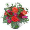 The vibrant colors in this arrangement are sure to brighten up any