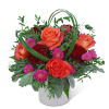 The vibrant colors in this arrangement are sure to brighten up any