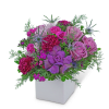 This artistic flower design will brighten anyone&rsquo;s day! Mulberry Magic contains roses