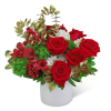You&#039;re So Golden blooms with vibrant reds, greens, and gold in a