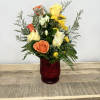 Introducing our vibrant &quot;Warm Hues Harmony&quot;! This stunning arrangement features a mix