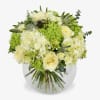 Loved by both florists and customers alike, it includes classic white hydrangea