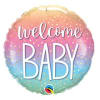 18&quot; Ombre welcome baby mylar balloon.