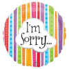 Select this striped 18&quot; I&#039;m Sorry balloon. 
