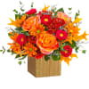 Artfully arranged in a wooden box, this magnificent rose bouquet celebrates the