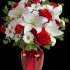 Add some romance to the holiday season with this rich arrangement of