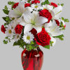Add some romance to the holiday season with this rich arrangement of