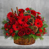 The scents of the season! Christmas greens, bold red flowers and cinnamon