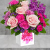 Send birthday greetings with this perfect pink arrangement! Beautiful blooms are artfully