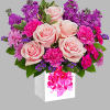 Send birthday greetings with this perfect pink arrangement! Beautiful blooms are artfully