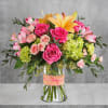 Put a spring in their step with this beautifully blushing bouquet of