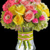 Flowers are always in fashion! Especially this chic mix of pinks, greens