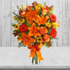 A burst of beauteous blooms in autumn shades of orange and yellow