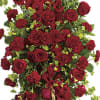 This elegant, all-red funeral spray conveys compassion and deep devotion. 

DETAILS
Features a