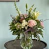 A beautiful vase to include roses, lilies, spray roses, alstromeria, snapdragons, orchid