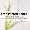 This white spray includes stargazer lilies and fluffy florals to create a
