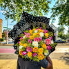 LV Exotic Wrapping Yellow, Pink, and Purple Mix Flower Bouquet**

Brighten any occasion
