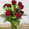 
Introducing the &quot;Tower of Rose Richness&quot;! This stunning arrangement features a dozen