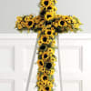 Yellow sunflowers, solidago and yellow daisies   