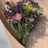We created the perfect wrapped wild flower bouquet with a mix of