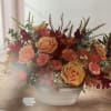 Great fall bouquet for your Thanksgiving Day.  Contains: Roses, carnation, mms