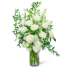 Introducing Serene Light, a stunning floral arrangement that exudes peace and tranquility.