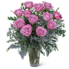 Our One Dozen Angelic Lavender Roses is a heavenly flower arrangement that