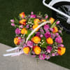 Brighten any space with our &quot;Sunshine Basket&quot; arrangement. This stunning basket features
