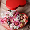Heart Shaped Box with macarons from Xenia sweets