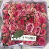 A beautiful signature Blomst rose box packed with pink and light pink