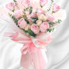 Send this beautiful, wrapped bouquet of pink roses to someone special. Perfect