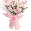 Send this beautiful, wrapped bouquet of pink roses to someone special. Perfect