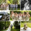 All white bridal bouquet with baby&#039;s breathe bridesmaid bouquets perfect for any