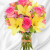 This bright and beautiful flower arrangement will brighten someone&#039;s day with a