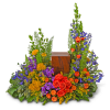 Our Tears in Heaven Urn Surround is a stunning arrangement designed to